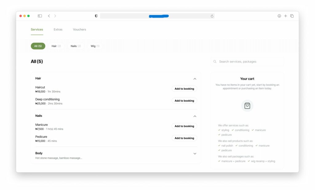 Splice salon software automating service menu